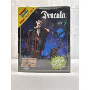 Monogram 1991 Dracula 1:8 Scale Monsters Model Kit famous Aurora Reissure